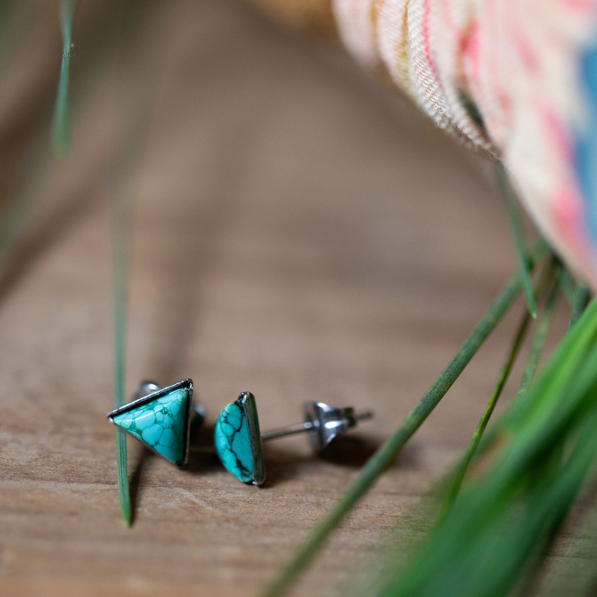 Tiny Triangle Turquoise Stud Earrings Inspired by Mountains | Geometric Turquoise Earrings for Earth Lovers | Minimalist Triangle Earrings with Natural Turquoise Stone | Mountain-Inspired Tiny Turquoise Studs for Everyday Wear | Earthy Turquoise Earrings in a Dainty Triangle Shape | Nature-Themed Triangle Studs with Real Turquoise | Boho Chic Turquoise Triangle Earrings for Minimalist Style | Genuine Turquoise Stud Earrings with Mountain Symbolism | Triangle Turquoise Studs for Nature and Earth Sign Jewelry